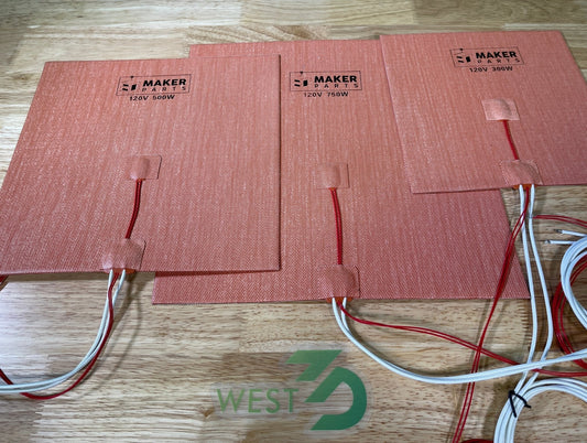 3DMakerParts Silicone Heater / Heating Pad for 3D Printers West3D Printing
