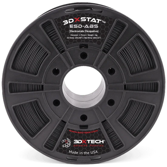 3DXSTAT™ ESD-ABS 1.75mm 3D Printer Filament by 3DXTech Made in USA 750g West3D Printing