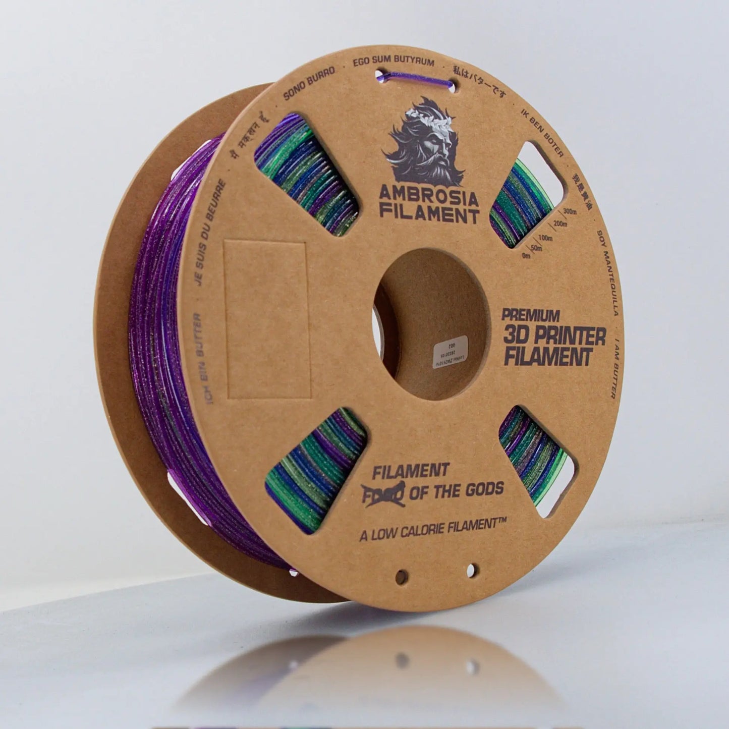 AMBROSIA Galactic (Sparkle) PLA Filament of the Gods - 1KG Bambu AMS Friendly Cardboard Spools Premium 3D Printing Filament Filament 19.99 3DPrintiverse.com