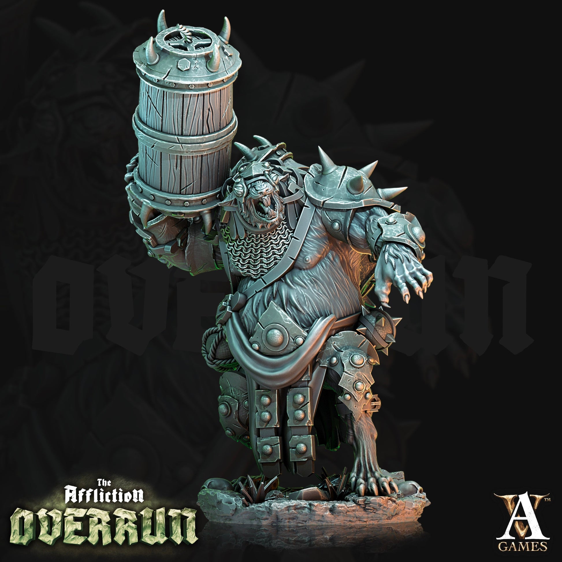 3D Printed Archvillain Games Affliction Overrun - Rat Saboteurs 28mm 32mm D&D 3D Printing Boss