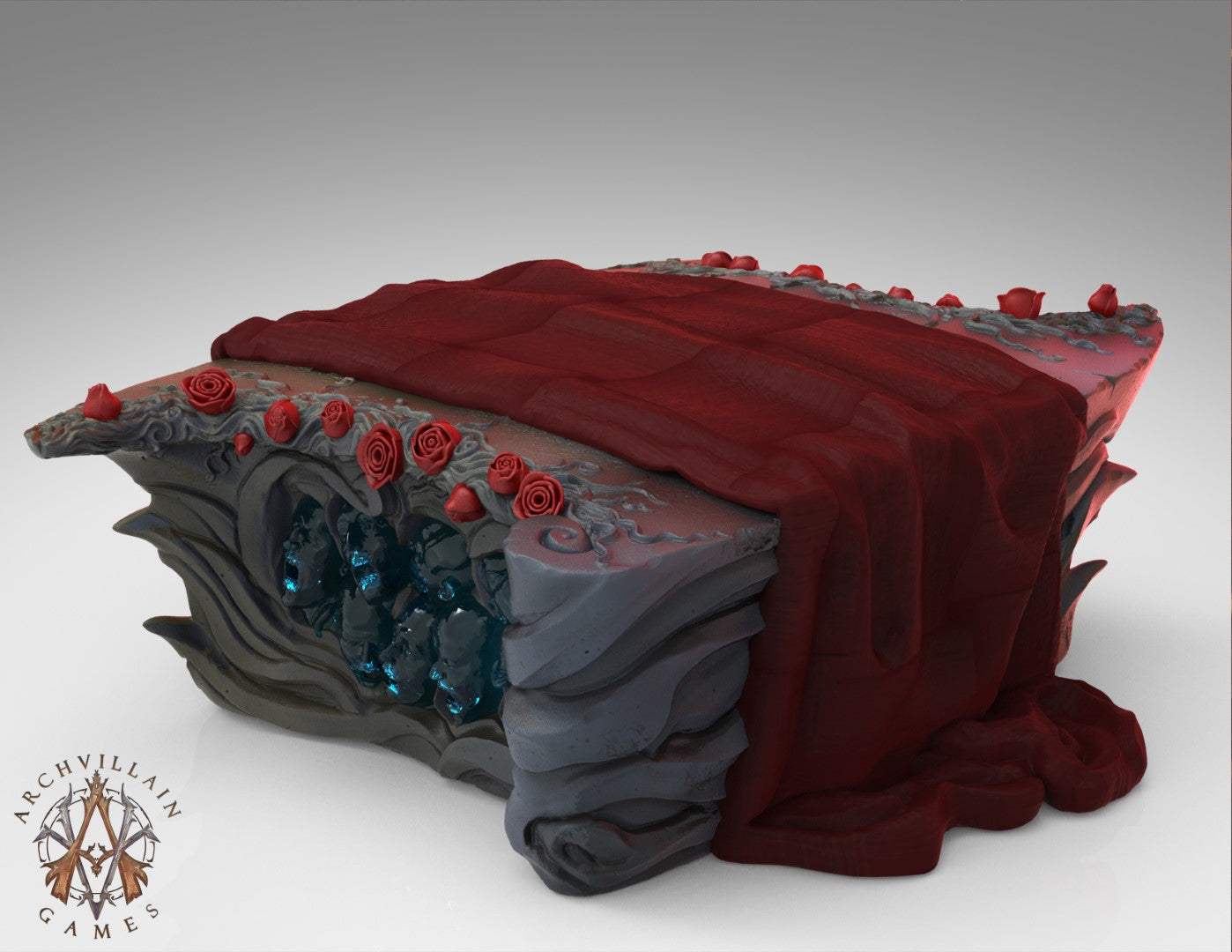 3D Printed Archvillain Games - The Bloodrose Altar 28mm 32mm D&D 3D Printing Boss