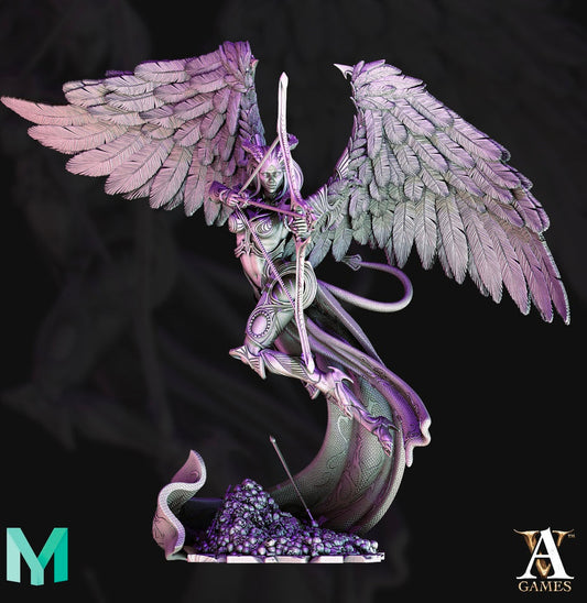 3D Printed Archvillain Games - Amora The Debased Avatar of Cupid of Cupid 28mm 32mm D&D 3D Printing Boss