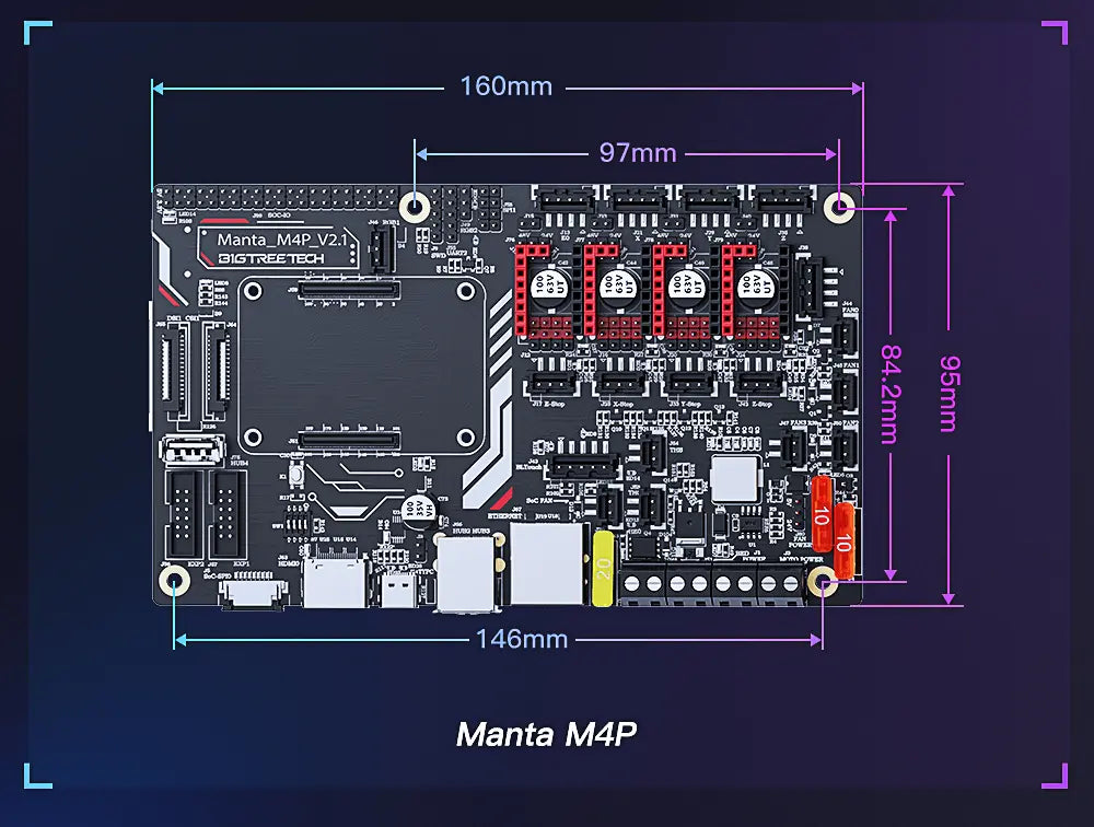 BTT Manta M4P Klipper Controller Board / 3D Printer Control System using CB1/CM4 3DPrintiverse.com