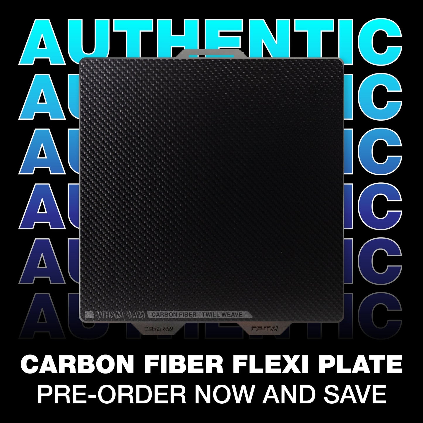 Flexi Plate with Carbon Fiber - Neptune 3 & 4 Plus - 330 x 330 Wham Bam Systems