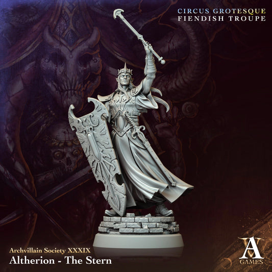 3D Printed Archvillain Games Altherion The Stern Archvillain Society Vol XXXIX 28 32mm D&D 3D Printing Boss