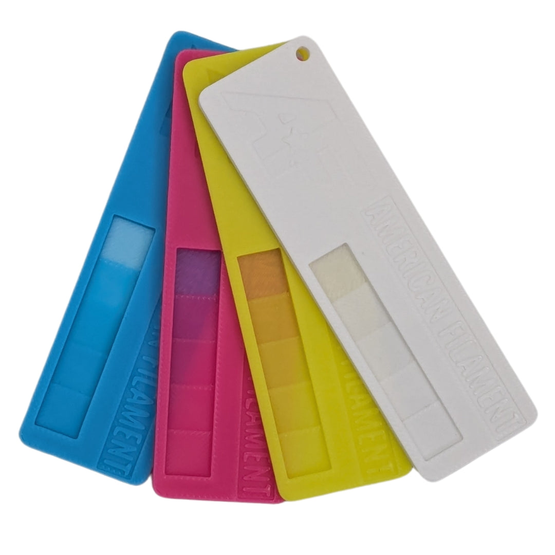 CMYK PLA+ Color Sample Swatch Set American Filament