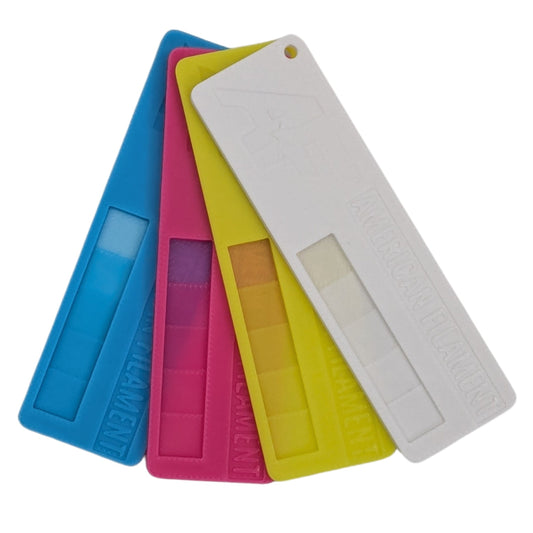 CMYK PLA+ Color Sample Swatch Set American Filament