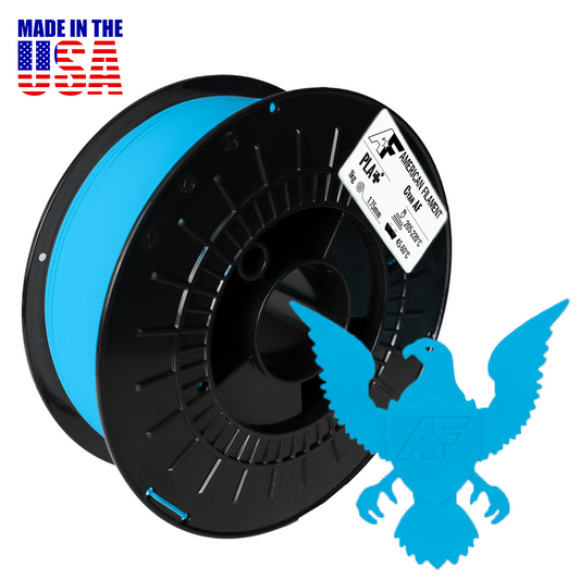 Cyan AF 1.75mm PLA+ Filament for Color Lithophanes American Filament