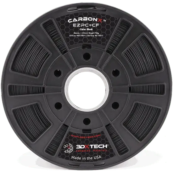 CarbonX ezPC+CF 3D Printer Filament by 3DXTech Made in USA 500g Filament 3DPrintiverse.com