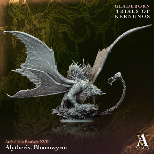 3D Printed Archvillain Games Alytheris Bloomwyrm Bestiary Vol. XVII 28 32mm D&D 3D Printing Boss