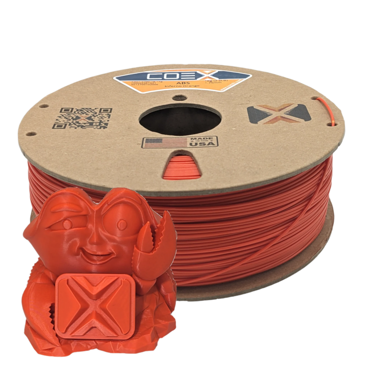 Inferno Orange ABS+ COEX 3D