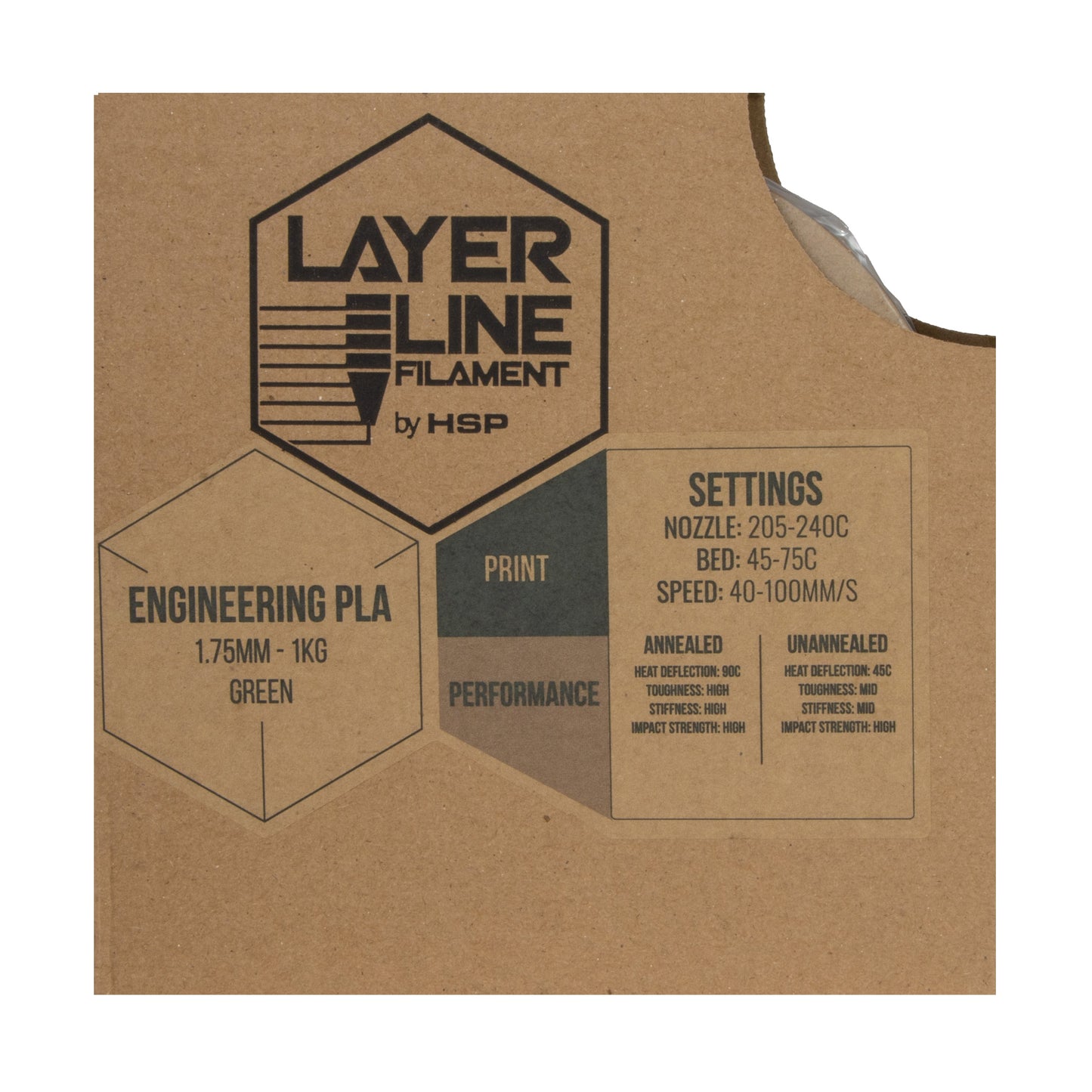 Layer Line Filament - Engineering PLA (Tough & High Heat) HartSmart Products
