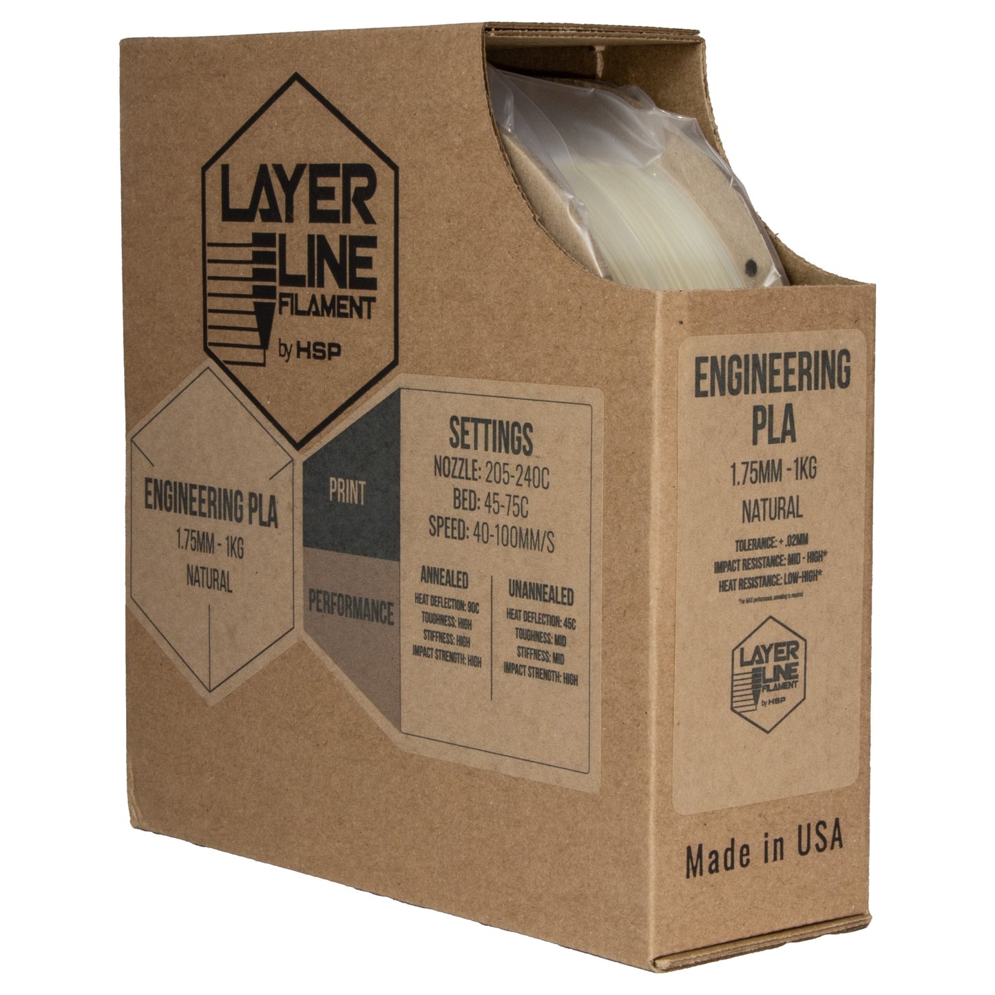 Layer Line Filament - Engineering PLA (Tough & High Heat) HartSmart Products
