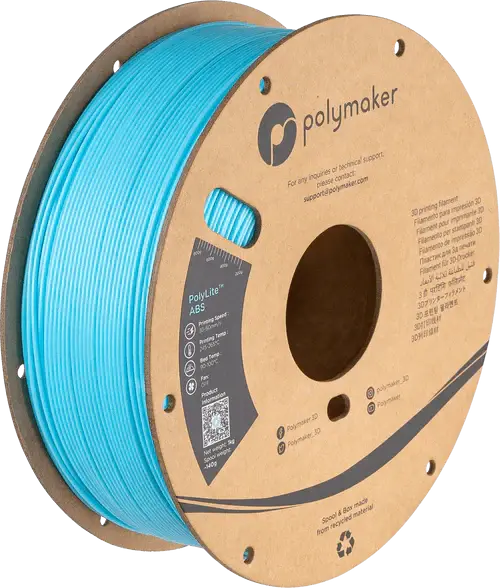 Polymaker PolyLite ABS 3D Printer Filament 1KG 1.75mm Filament 22.99 3DPrintiverse.com