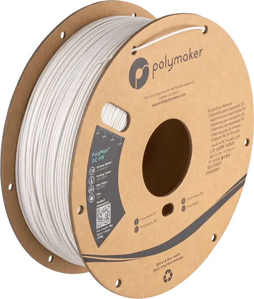 Polymaker PolyMax PC-FR Tough UL94 Flame Retardent Filament 3D Printer Filament 1KG 1.75mm Filament 53.99 3DPrintiverse.com