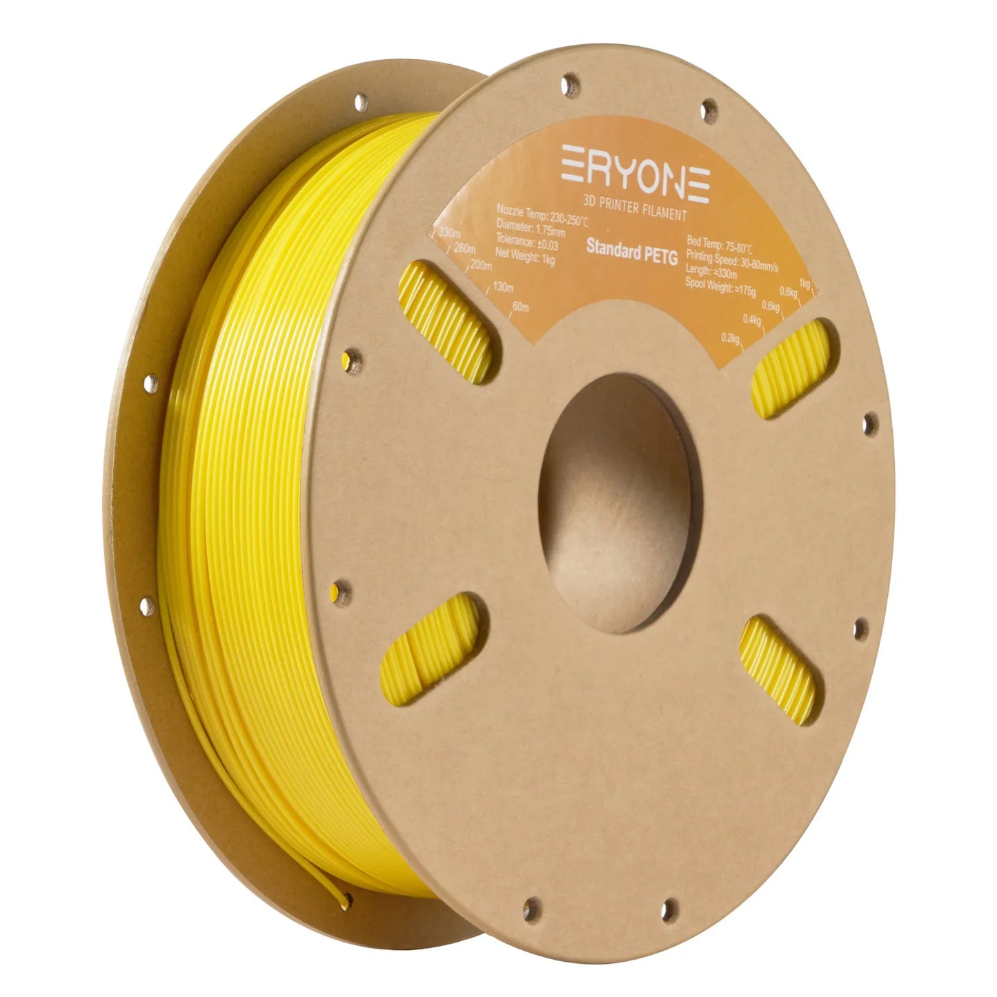 ERYONE PETG Filament 1kg 1.75mm ±0.03mm For 3D Printer,1KG (2.2LBS) 3D Printing Fast Shipping