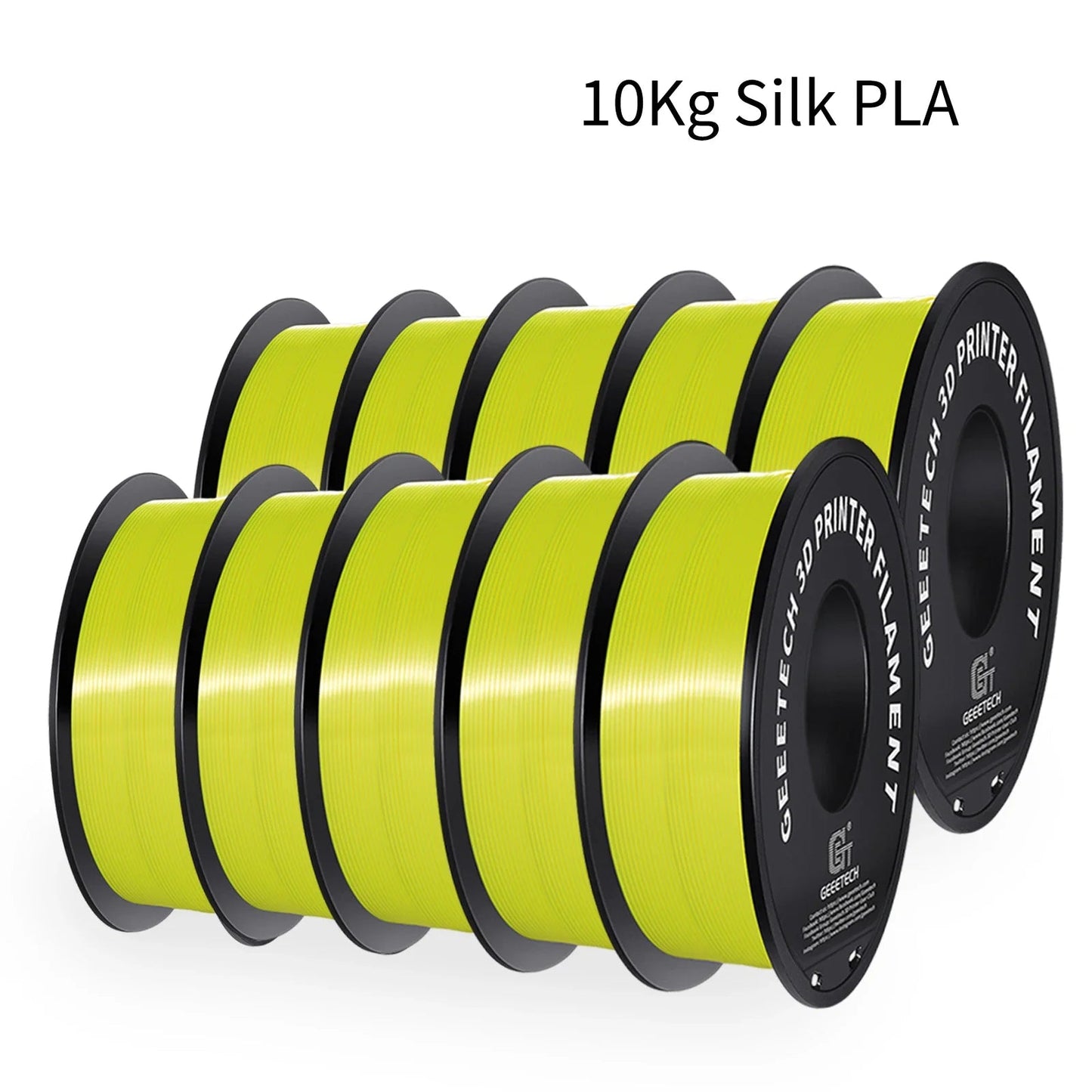GEEETECH 10Kg 3d Silk PLA Filament 1.75mm Spool Wire For 3D Printer Material,Safety, Vacuum packaging ZeeBelle.com