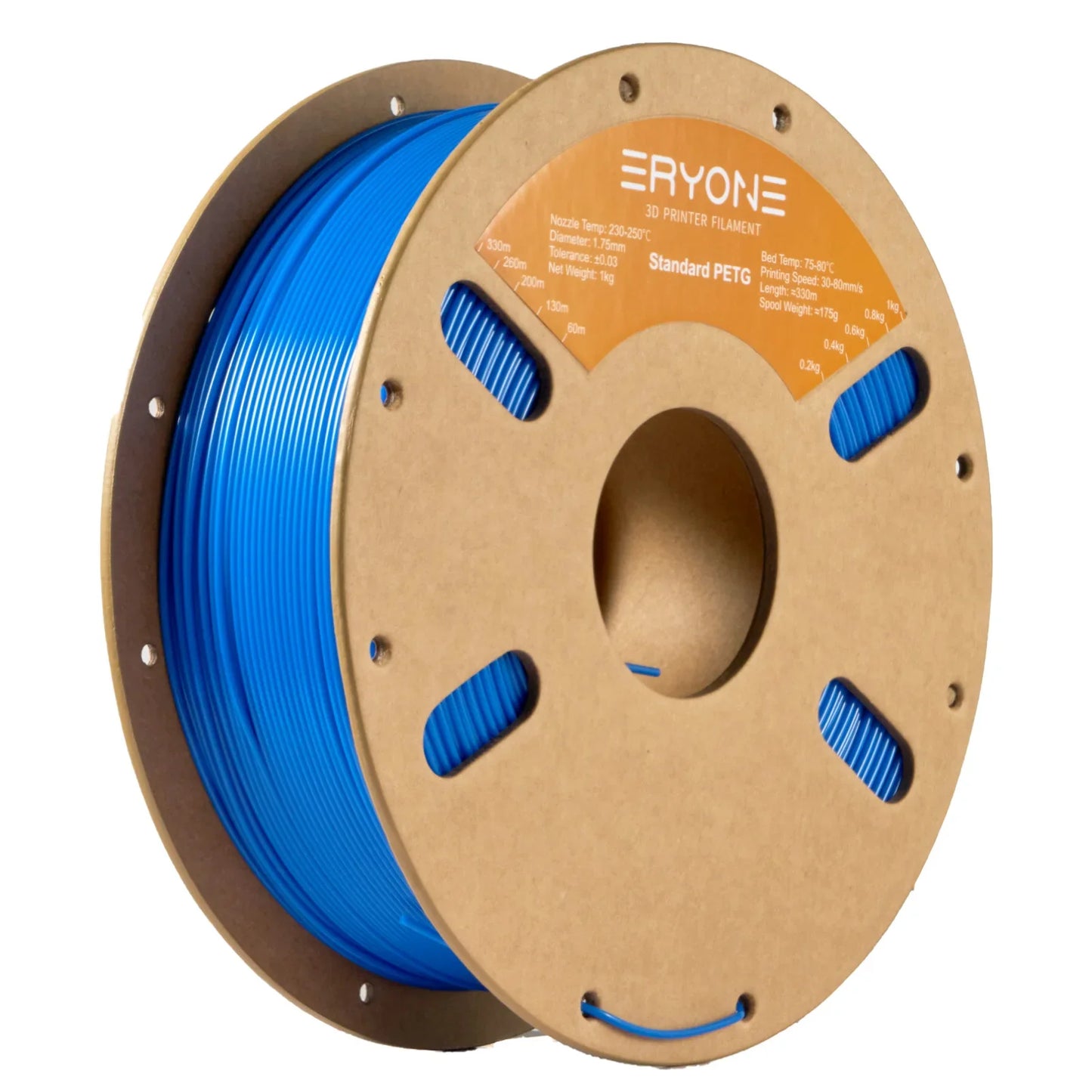 ERYONE PETG Filament 1kg 1.75mm ±0.03mm For 3D Printer,1KG (2.2LBS) 3D Printing Fast Shipping