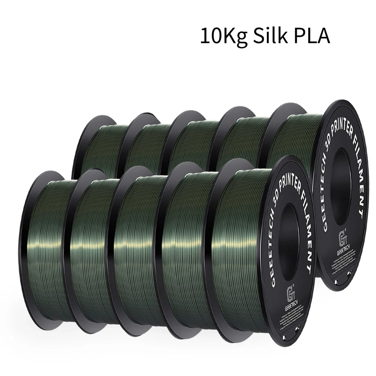 GEEETECH 10Kg 3d Silk PLA Filament 1.75mm Spool Wire For 3D Printer Material,Safety, Vacuum packaging ZeeBelle.com