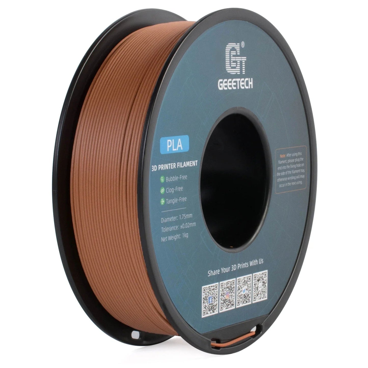 Geeetech Wood PLA 1kg 1.75mm Filament 3d Print wire Vacuum Packaging Local Warehouses Colorful Plastic for FDM 3D printer ZeeBelle.com