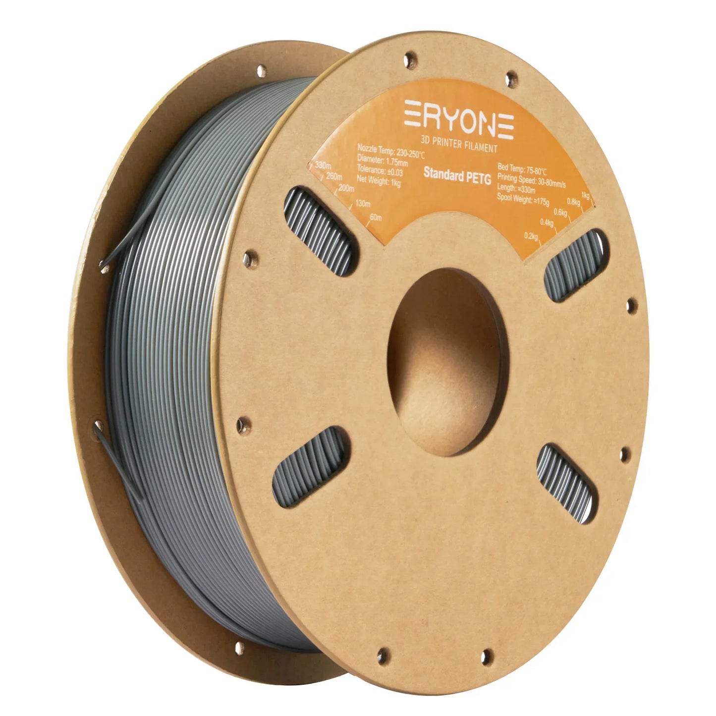 ERYONE PETG Filament 1kg 1.75mm ±0.03mm For 3D Printer,1KG (2.2LBS) 3D Printing Fast Shipping