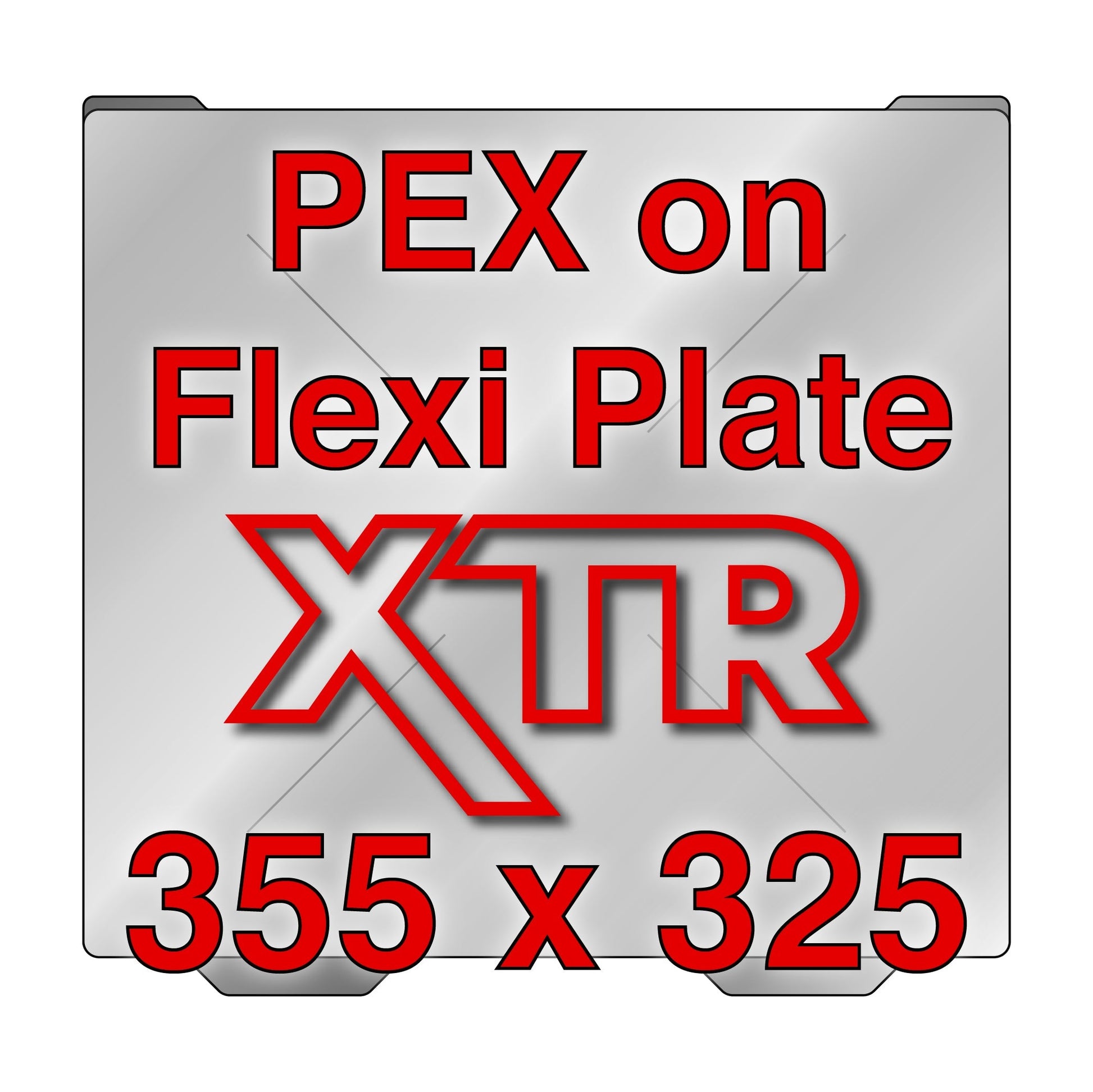 XTR Flexi Plate with PEX - Bambu Lab H2D  - 355 x 325 Wham Bam Systems