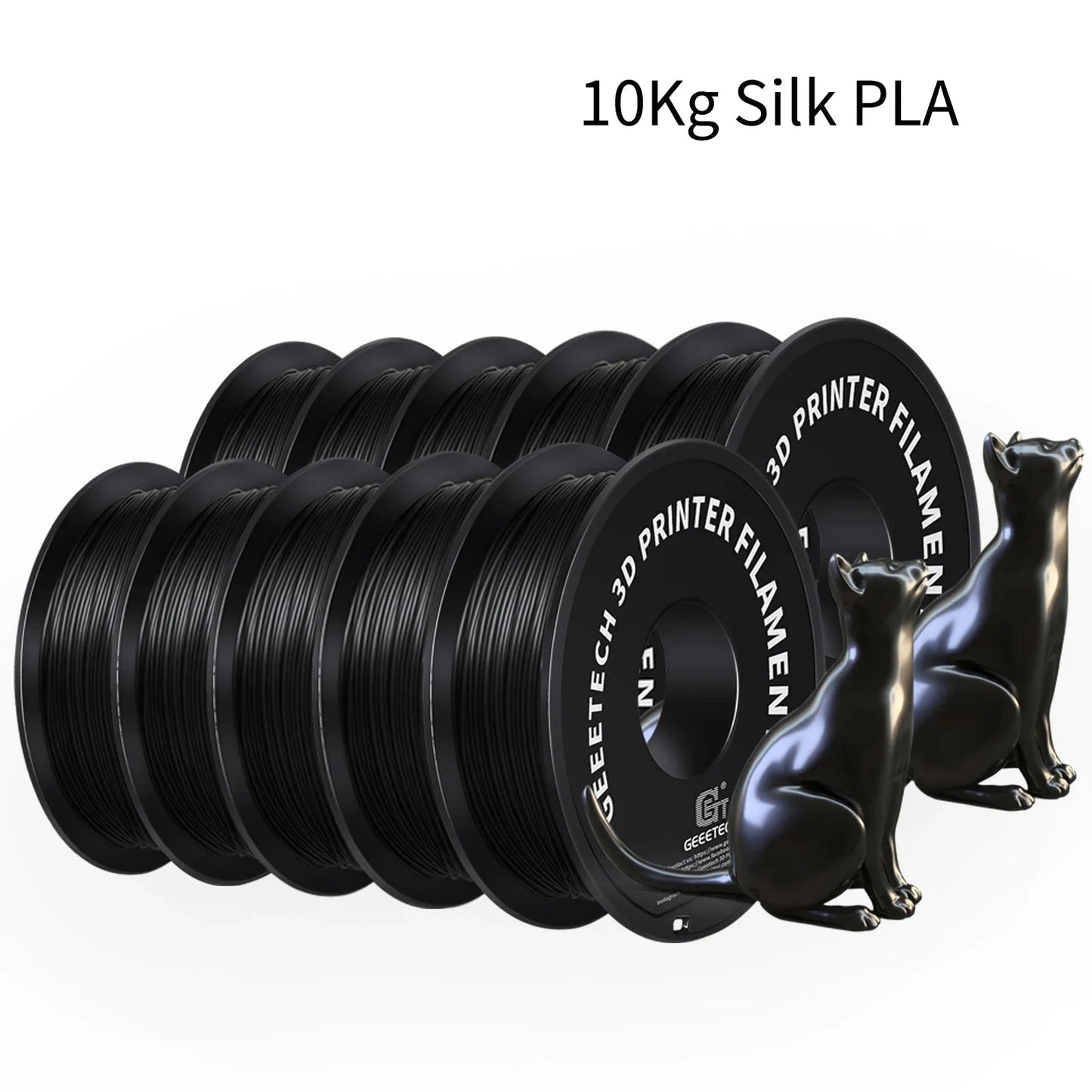 GEEETECH 10Kg 3d Silk PLA Filament 1.75mm Spool Wire For 3D Printer Material,Safety, Vacuum packaging ZeeBelle.com