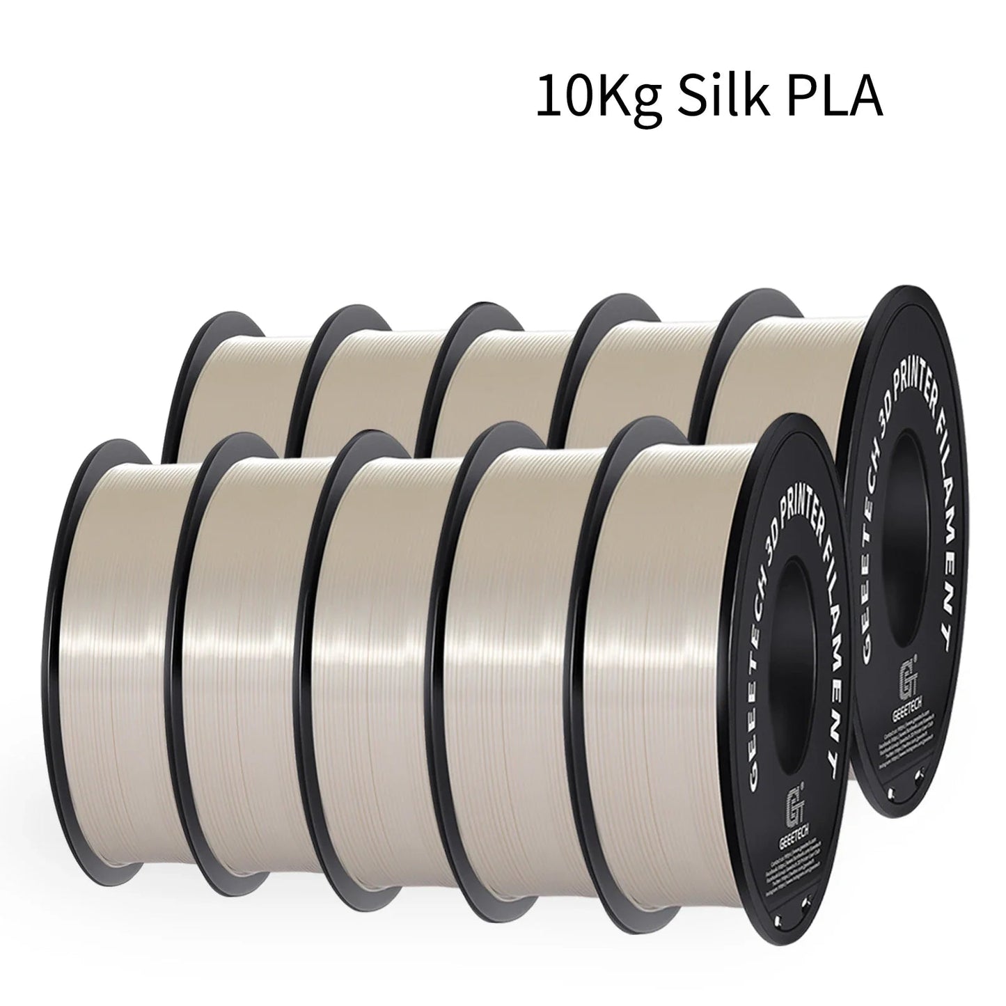 GEEETECH 10Kg 3d Silk PLA Filament 1.75mm Spool Wire For 3D Printer Material,Safety, Vacuum packaging ZeeBelle.com