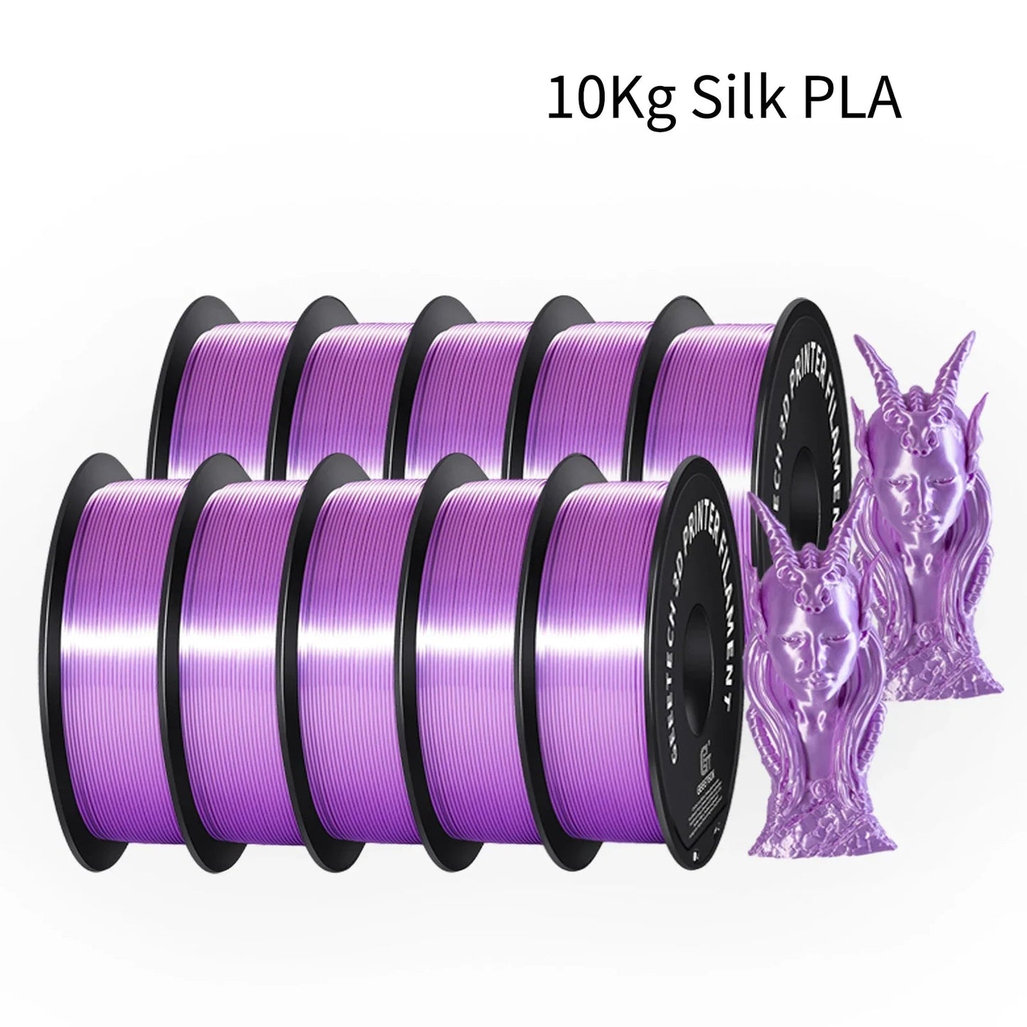 GEEETECH 10Kg 3d Silk PLA Filament 1.75mm Spool Wire For 3D Printer Material,Safety, Vacuum packaging ZeeBelle.com