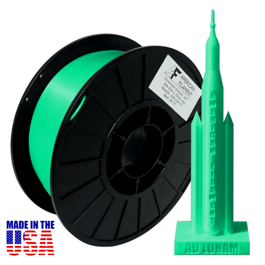 Emerald Green AF Silk PLA 3D Printer Filament,1.75 mm Diameter,1 kg Spool American Filament