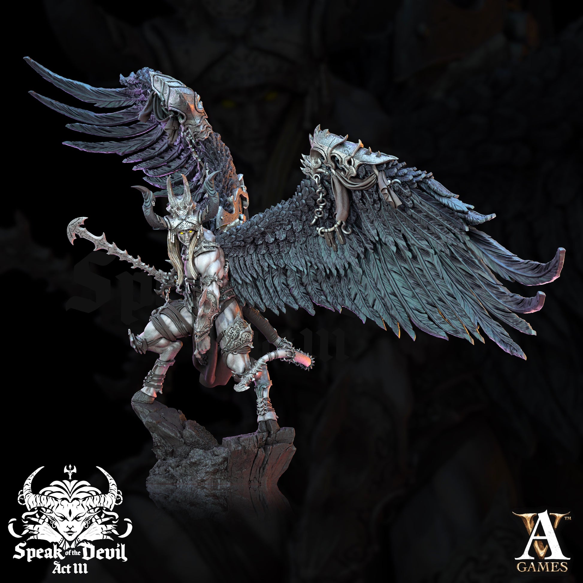 3D Printed Archvillain Games Anedos - The Lost Grace Speak of the Devil Vol. III 28 32mm 3D Printing Boss