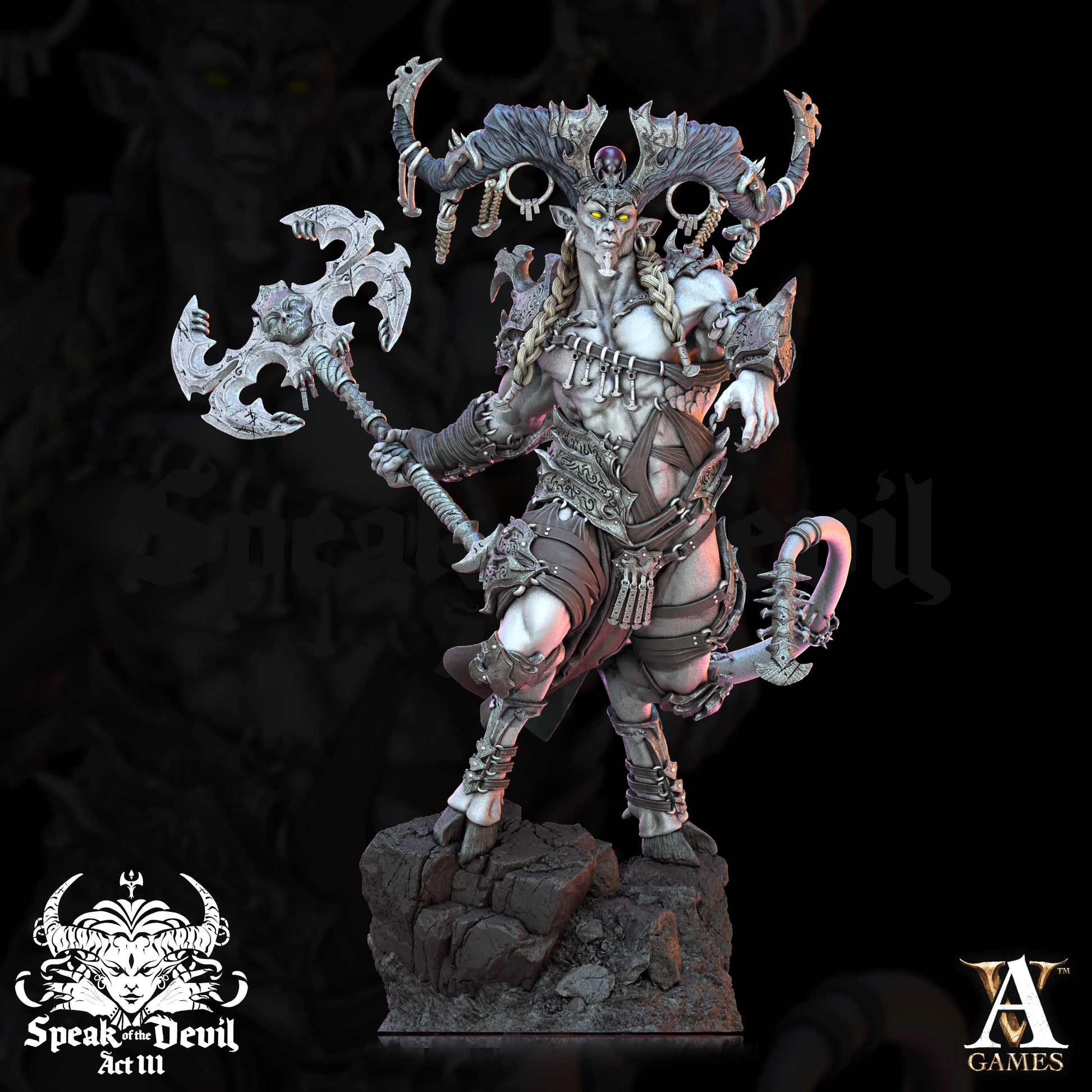 3D Printed Archvillain Games Anedos - The Lost Grace Speak of the Devil Vol. III 28 32mm 3D Printing Boss