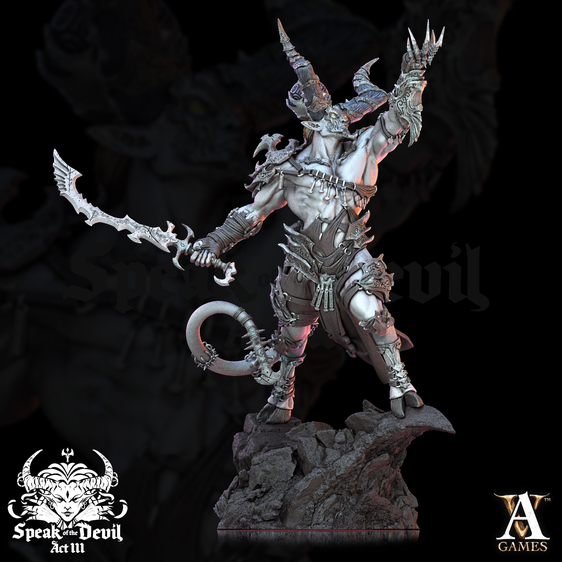 3D Printed Archvillain Games Anedos - The Lost Grace Speak of the Devil Vol. III 28 32mm 3D Printing Boss