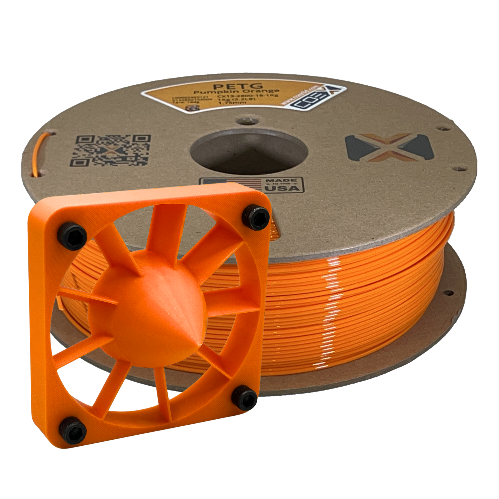 Pumpkin Orange PETG COEX 3D