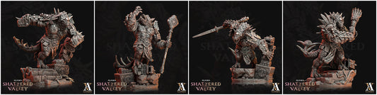 3D Printed Archvillain Games Agama Shattered Valley - Agama Vanquishers 28mm 32mm D&D 3D Printing Boss