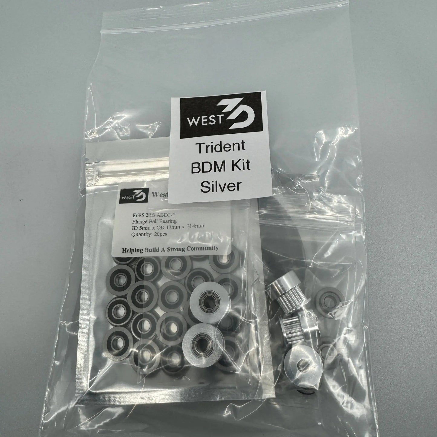 West3D BDM Trident Motion Set - Silver / Darkside (Black) 3D Printer Accessories 3DPrintiverse.com