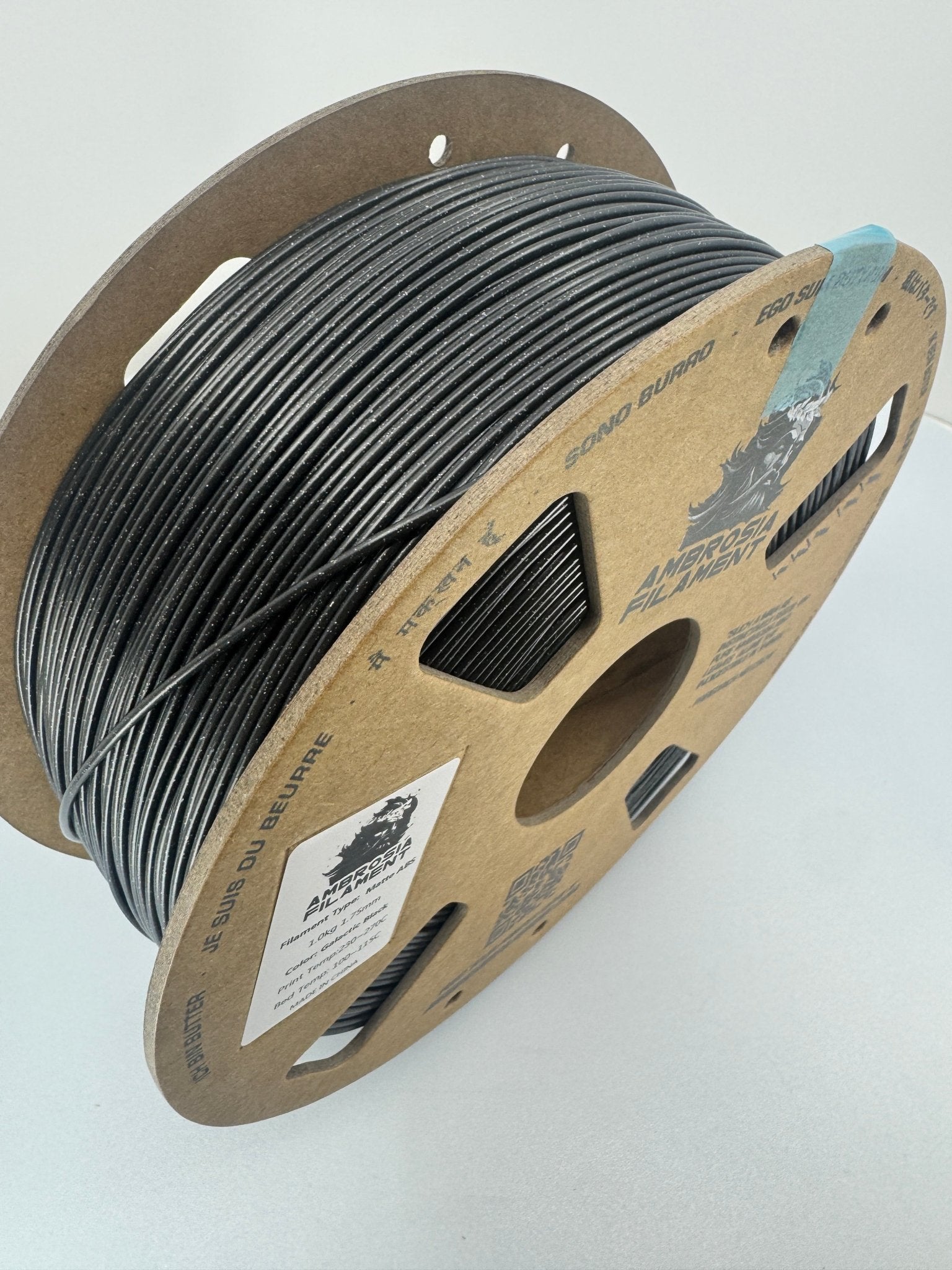 AMBROSIA ABS Matte Filament of the Gods - 1KG Bambu AMS Friendly Cardboard Spools Premium 3D Printing Filament West3D Printing