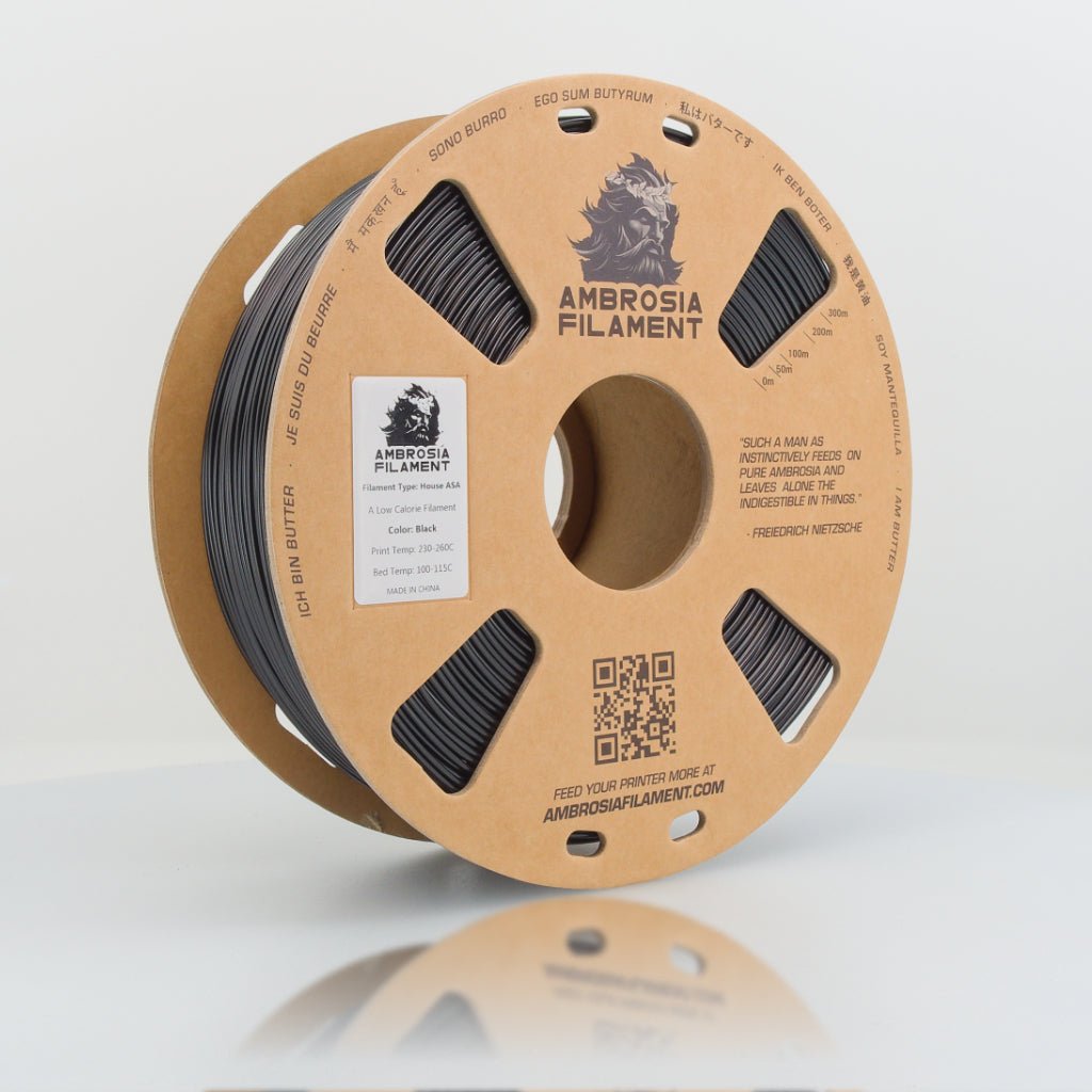 AMBROSIA ASA Filament of the Gods - 1KG Bambu AMS Friendly Cardboard Spools Premium 3D Printing Filament House ASA West3D Printing