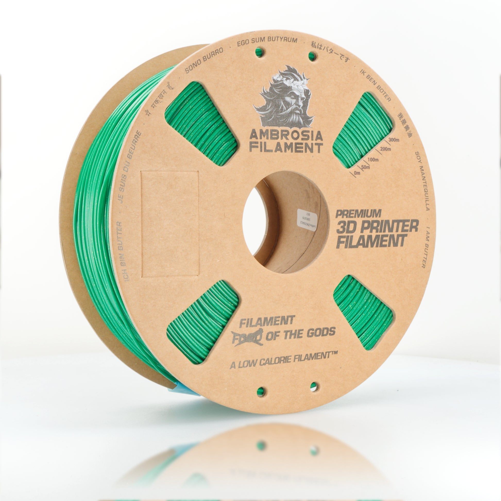 AMBROSIA ASA Galactic Filament of the Gods (Glitter / Sparkle) - 1KG Bambu AMS Friendly Cardboard Spools Premium 3D Printing Filament West3D Printing