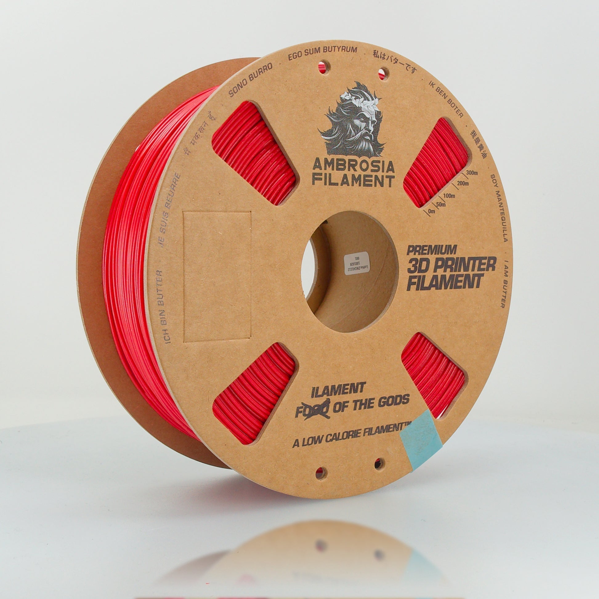 AMBROSIA Galactic (Sparkle) PLA Filament of the Gods - 1KG Bambu AMS Friendly Cardboard Spools Premium 3D Printing Filament West3D Printing