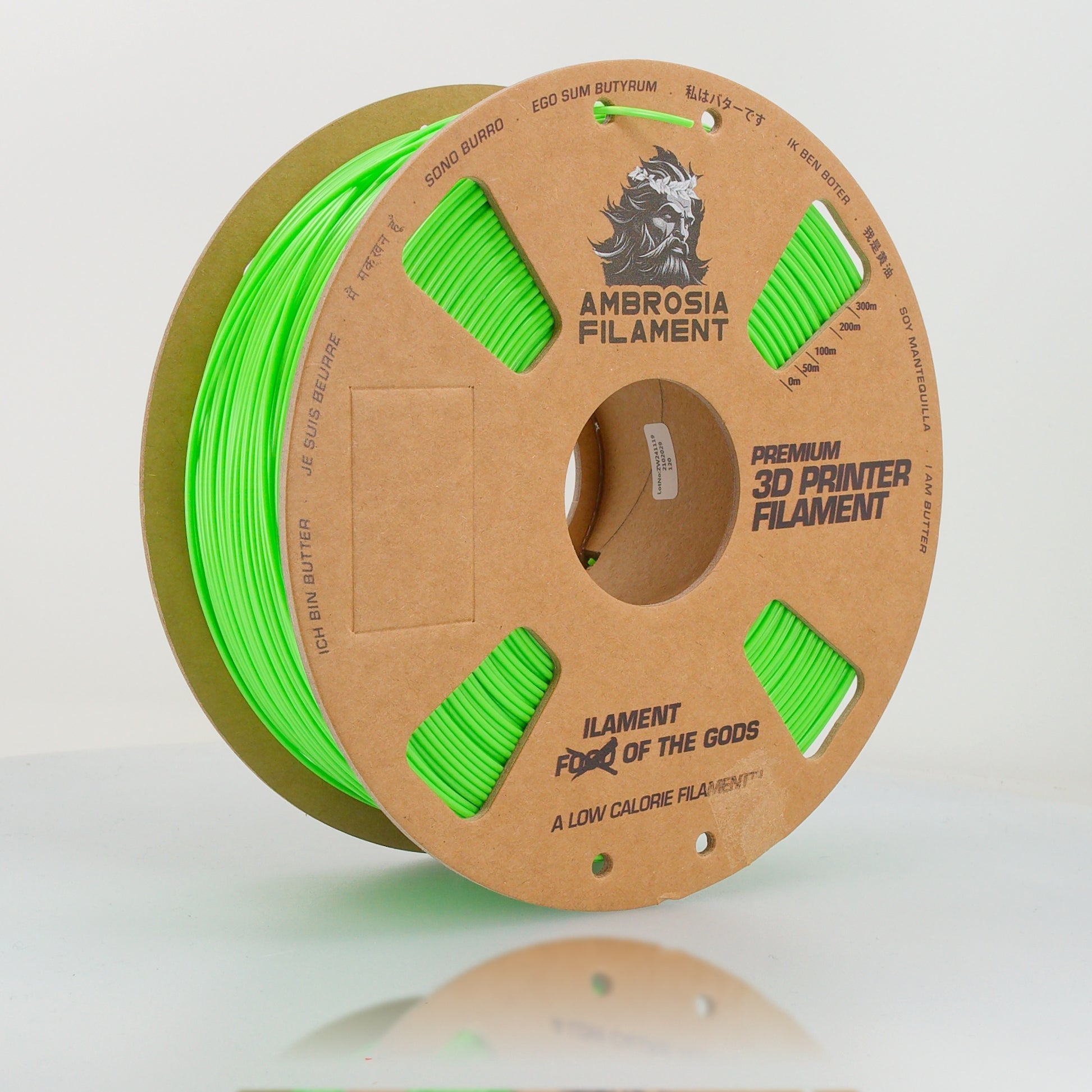 AMBROSIA PLA Filament of the Gods - 1KG Bambu AMS Friendly Cardboard Spools Premium 3D Printing Filament West3D Printing