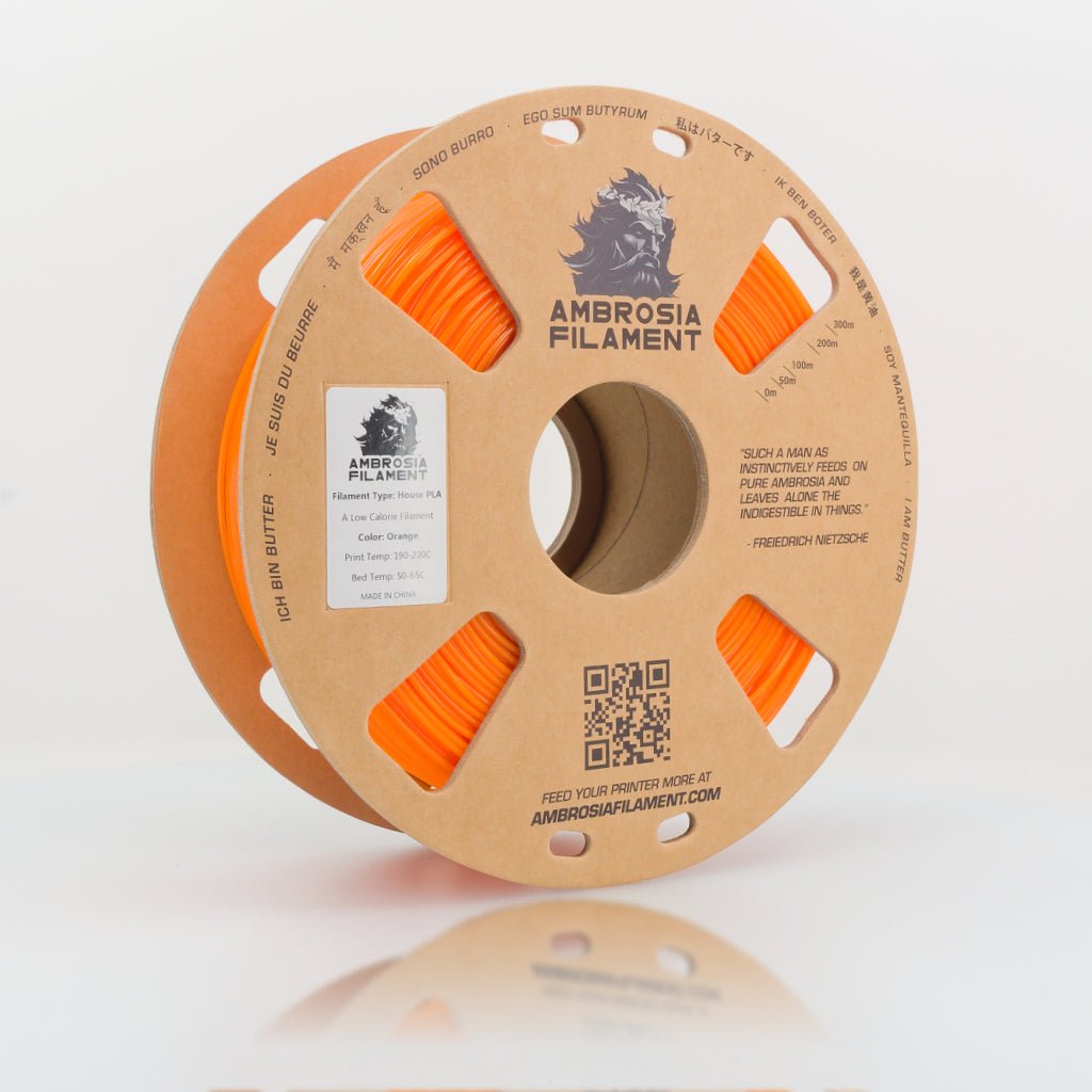 AMBROSIA PLA Filament of the Gods - 1KG Bambu AMS Friendly Cardboard Spools Premium 3D Printing Filament West3D Printing