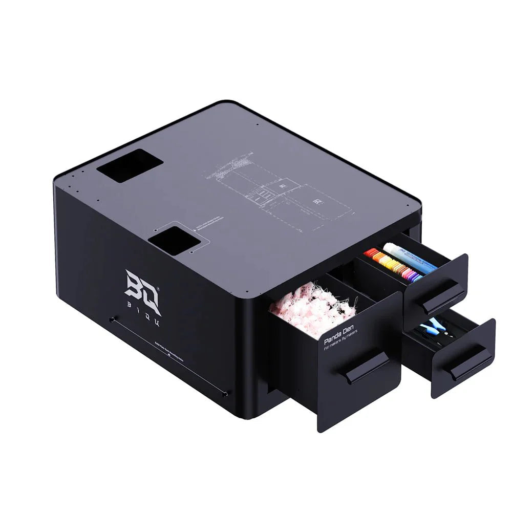 Biqu Panda Den Stackable Storage Box for Bambu Lab A/P/X Series (A1, P1, P2, X1) 3D Printer Accessories 3DPrintiverse.com