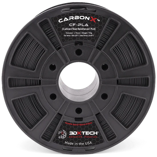 CarbonX PLA+CF 3D Printer Filament by 3DXTech Made in USA 750g West3D Printing