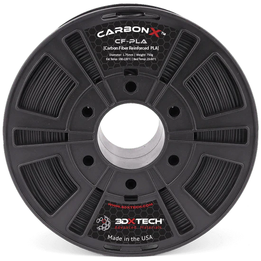 CarbonX PLA+CF 3D Printer Filament by 3DXTech Made in USA 750g West3D Printing
