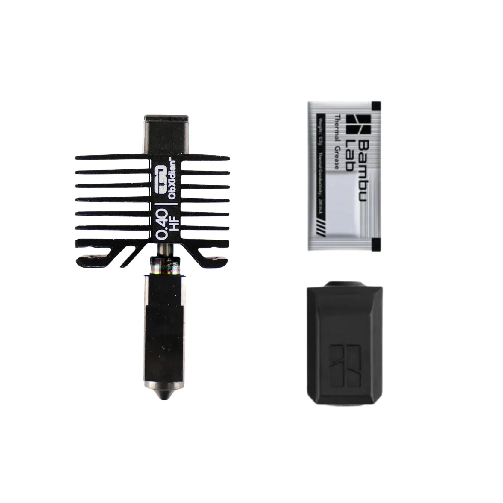 E3D High Flow ObXidian Hot End for Bambu Lab Printers X1 and P1 Series (X1C P1P etc.) - Fully Assembled and Self Assembled Kits West3D Printing