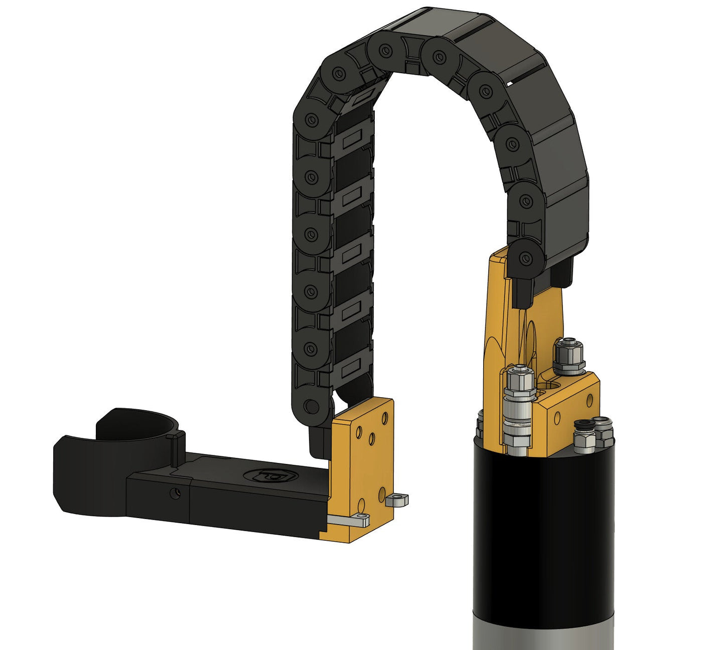 Z Axis Cable Chain Mount System — Universal CNC Cleanup Upgrade Hose Management 3DPrintiverse.com