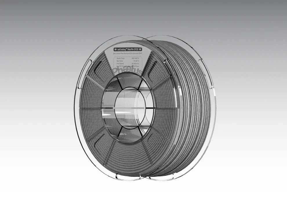 Phaetus aeCarbon NexPA-CF25 Carbon Fiber Filled Nylon Co-extrusion (aeCoating) 3D Printer Filament 1KG 1.75mm West3D Printing