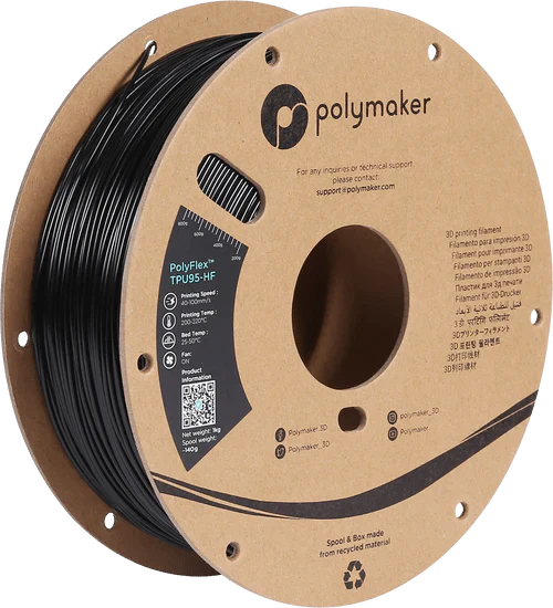 Polymaker PolyFlex TPU95-HF 3D Printer Filament 1KG 1.75mm West3D Printing