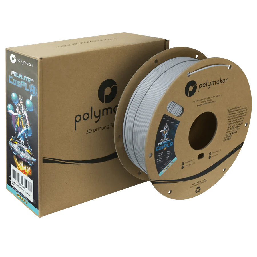 Polymaker PolyLite CosPLA Durable and Sandable PLA for Cosplay 3D Printer Filament 1KG 1.75mm West3D Printing